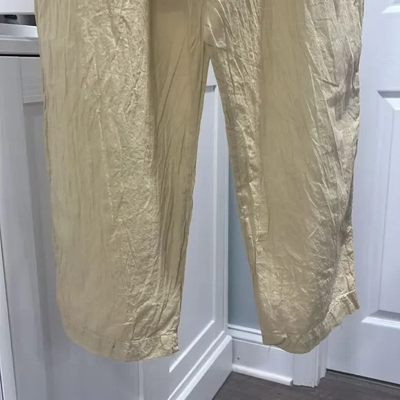 CP SHADES Light Mustard Yellow Rayon & Cotton 2-Piece Set, Size S